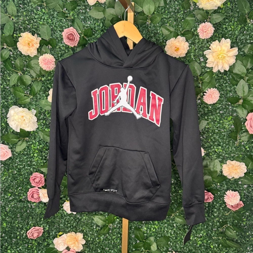 Jordan Black Hoodie with Red Accents - Picture 2 of 5